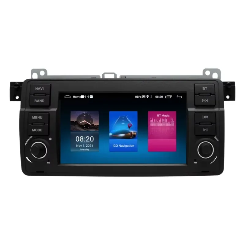 AutoRadio 1 Din Android 10 Car DVD Player for  E46 M3 318/320/325/330/335 Rover 75 1998-2006 GPS Navigation BT Wifi RDS