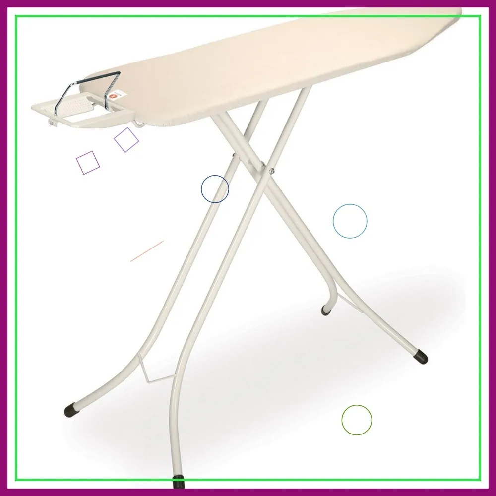 Adjustable Ironing Board with Steam Rest, Anti-Collapse Lock, Non-Slip Feet, Medium Size