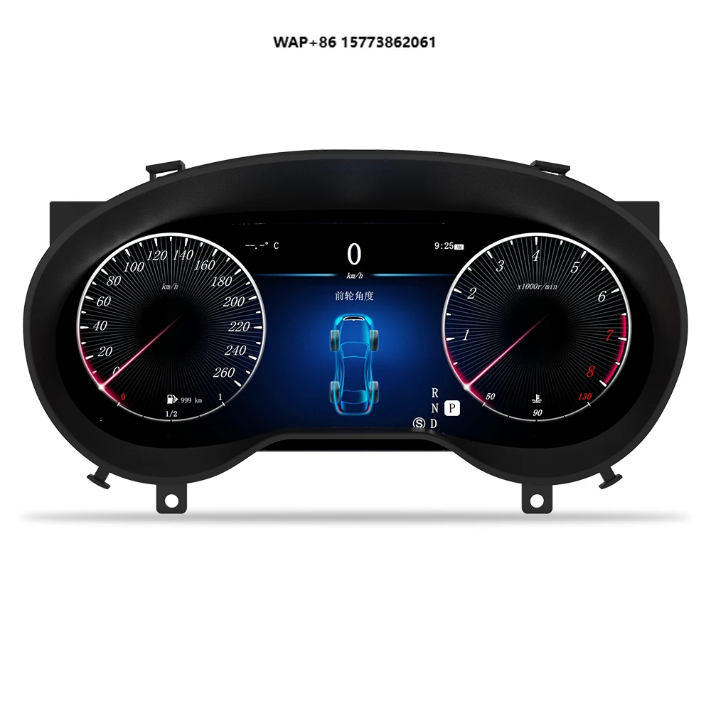 

12.3inch Car LCD Digital Cluster Dashboard Virtual Cockpit Speed Meter Screen Media Player for Bz GLA CLA a 2015-2018
