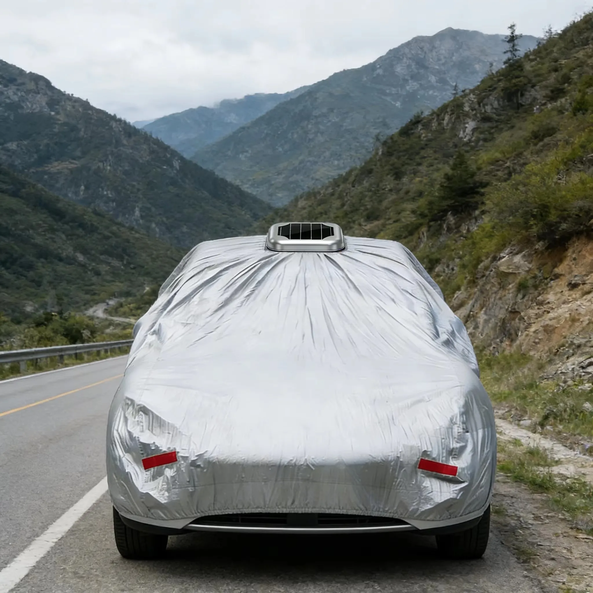 Popular Style Waterproof Car Cover with Scratch Resistant and Outdoor Fabric Inflatable Car Cover for Temporary Car Storage