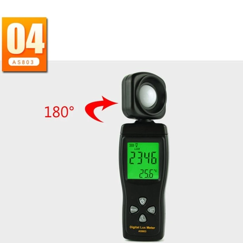 Luxmeter Measure Digital Illuminance/Light Meter 0-200.000 untuk Measur