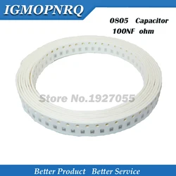 100pcs 0805 100nF 104 X7R Error 10% 50V 0805 104 SMD Ceramic Capacitor Thick Film Chip Multilayer new