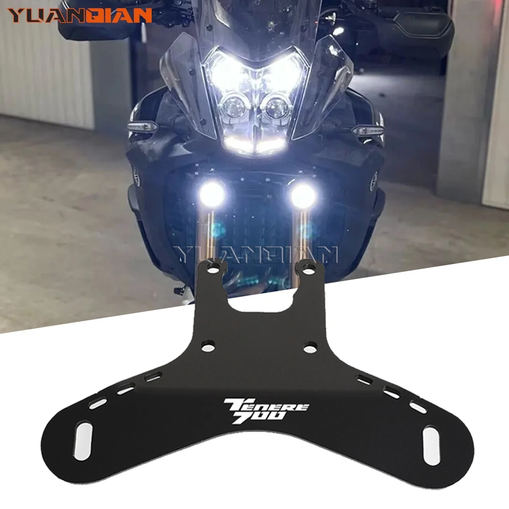 

For YAMAHA TENERE 700 Tenere700 World Raid XTZ 700 2019-2025 Motorcycle Auxiliary Fog Light Mounts Bracket Driving Lamp Holder