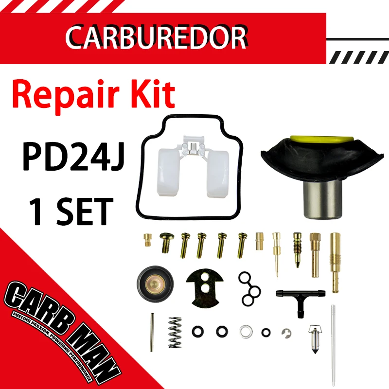 

Motorcycle Carburetor Repair Kit Plunger Diaphragm For Honda PD24J GY6 125cc 150cc 152QMJ 157QMI 4 Stroke Scooter Moped ATV