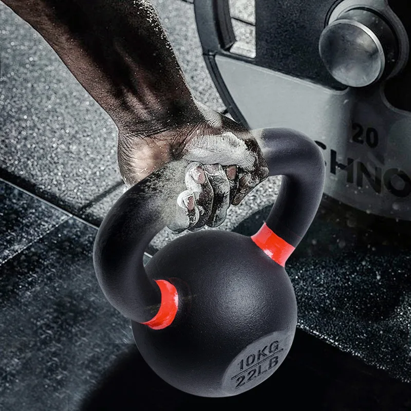 Manufacturer Home Gym Sports Exercise Competition Handle Cast Iron Kettlebell Set  12kg 14kg 15kg