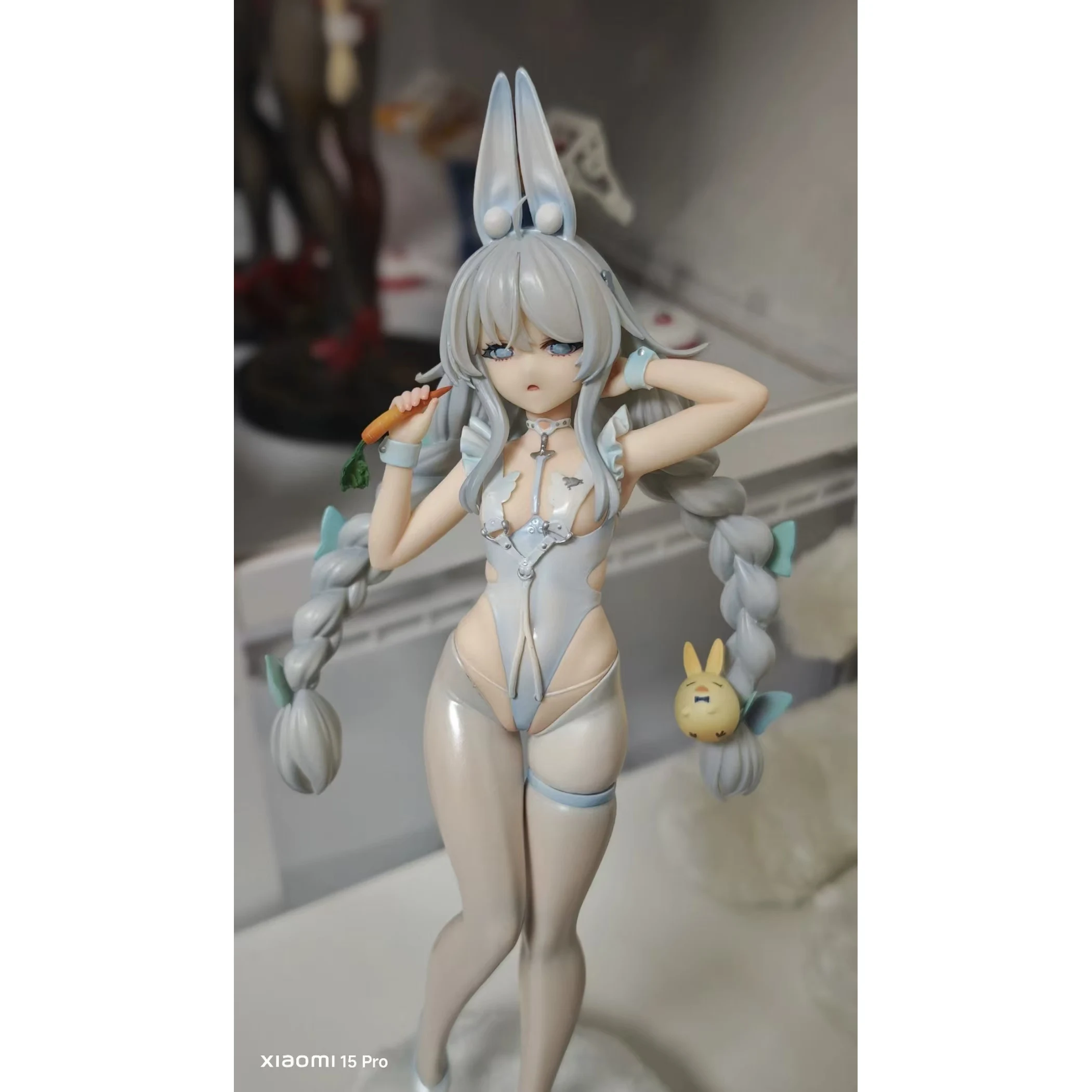 

The Evil and Lazy White Rabbit Figurine, An Anime 2D Peripheral Model, and A Beautiful Girl Decoration Are of High Quality