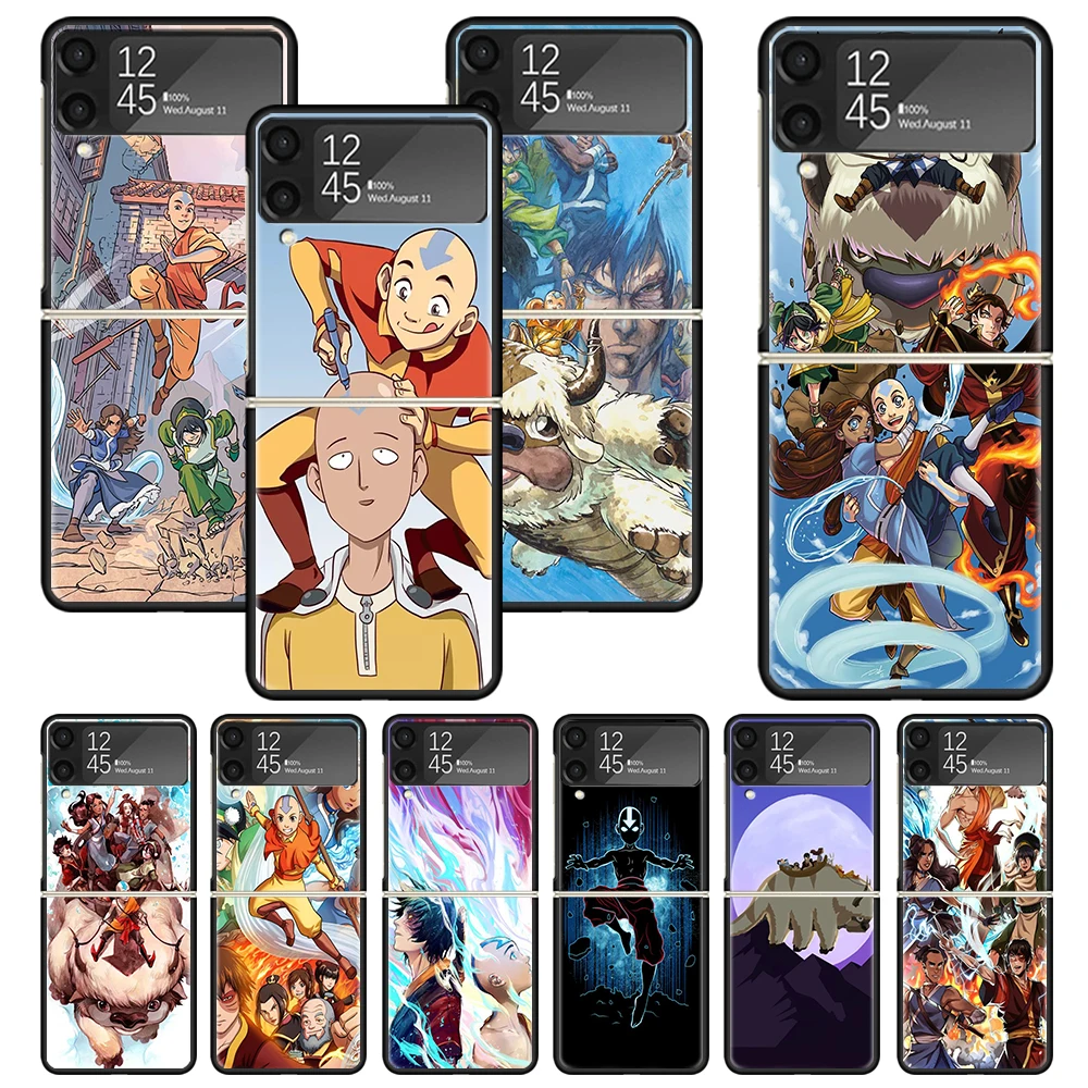 Anime Avatar The Last Airbender Zflip4 Zflip5 Phone Case For Samsung Z Flip3 Flip4 Flip5 5G ZFlip 4 5 3 Cover Cellphone Shell Fu
