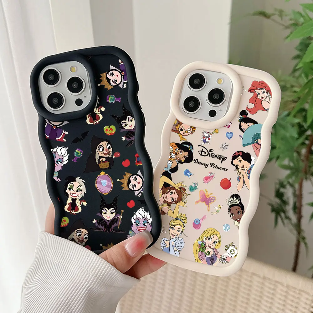 Cute Evils Queens Disney Princess Phone Case for Samsung S25 S24 S23 S22 S21 S20 FE Plus Ultra 4G 5G Soft Silicone Back Cover