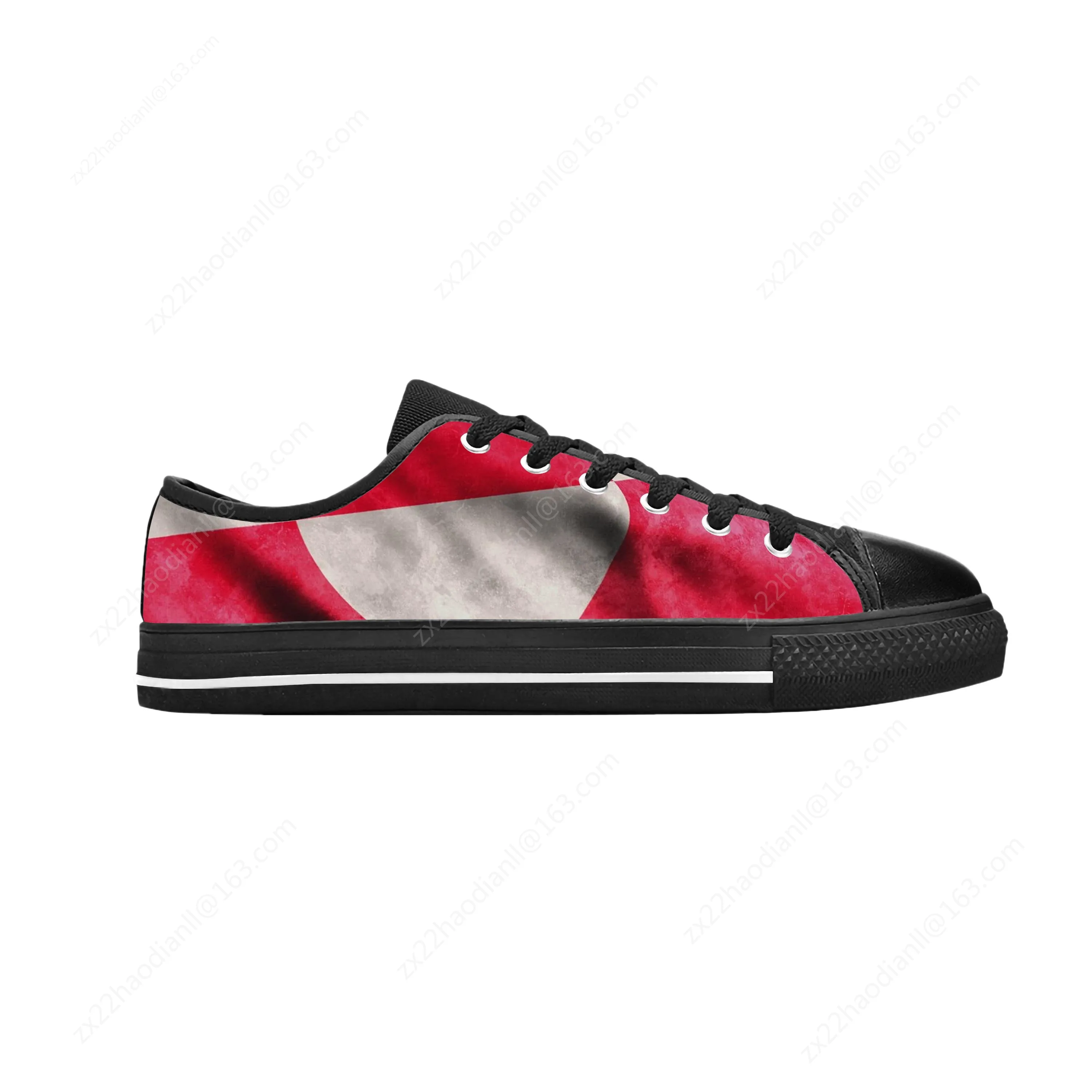 Greenland Flag Patriotic Pride Denmark Danish Cool Casual Cloth Shoes Low Top Comfortable Breathable 3D Print Men Women Sneakers