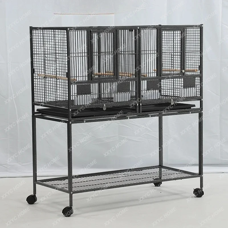 Bird Cage Parrot Supplies Three-layer Super Large Breeding  Villa Cage cage with bird park