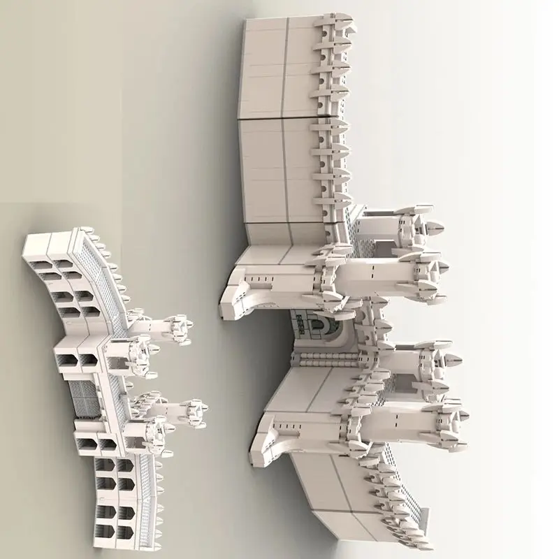

Стены Минаса Тирит MOC, строительные блоки, технологические кирпичи, сделай сам, замок, сборная архитектурная модель, игрушка, праздничные подарки, 2574 шт.