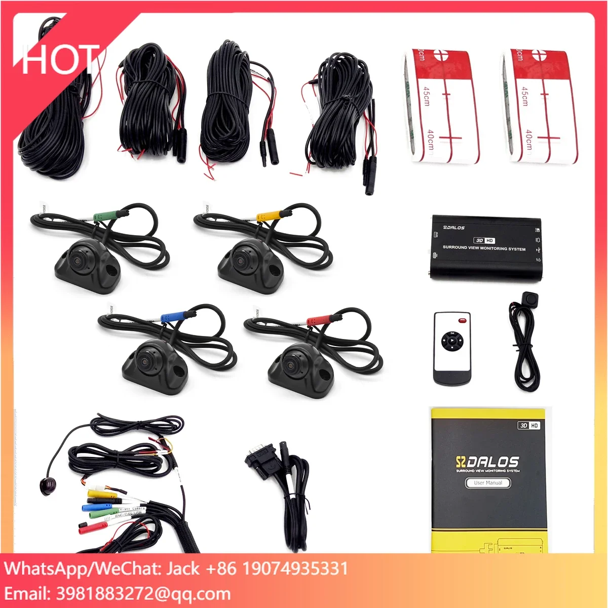 High Quality 3D 360 Degree Dash Camera System Universal Auto Security Video Recorder Waterproof Driving Assistant For Cars