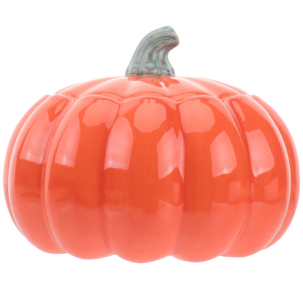 

Pumpkin Shaped Ceramic Bowl 150ML Cute Cartoon Soup Container with Lid Kitchen Gadget Porcelain Food Storage Dessert Bowl