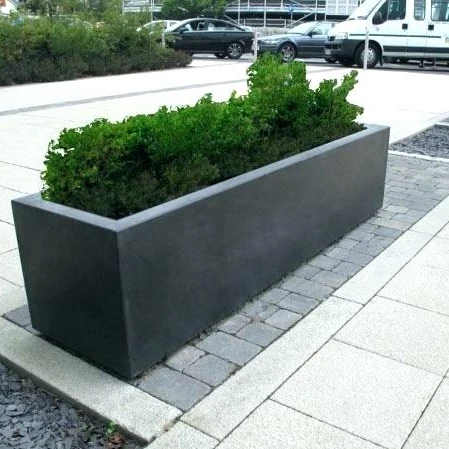 Outdoor Raised Garden Metallic Series Corten Steel Flower Planter Box