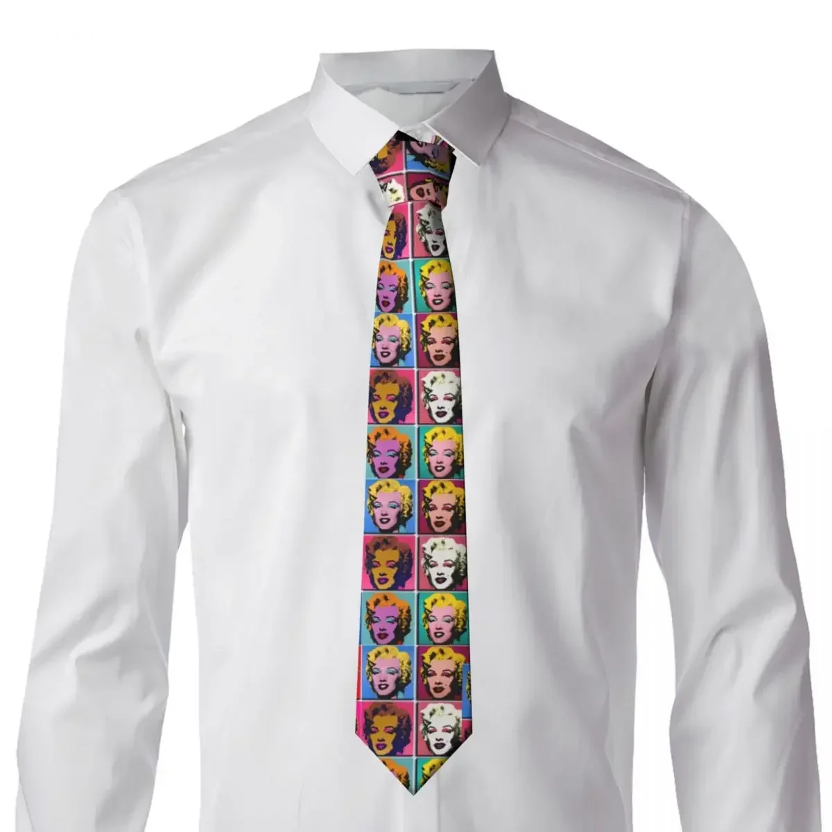 Marilyn Abstract Art Tie Pop Art Leisure Neck Ties Men Cool Fashion Necktie Accessories Great Quality Custom Collar Tie