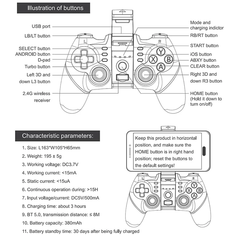Gamepad بلوتوث التحكم الهاتف الخليوي المحمول ل بلاي ستيشن PS 4 3 PS4 PS3 PC أندرويد نينتندو سويتش PUBG لعبة الزناد عصا التحكم