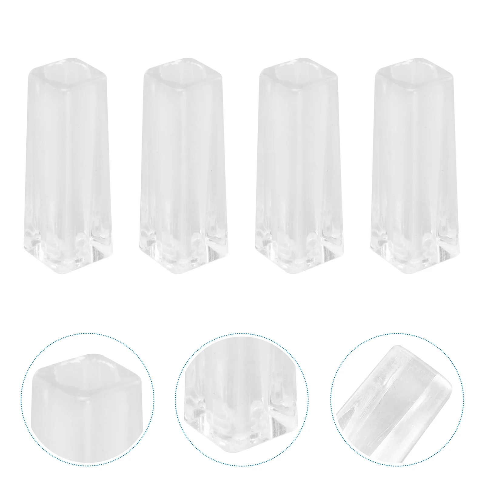 

18Pcs Clear Blind Wand Handle Plastic Rod Handle Transparent Easy Install Replacement for Plastic Blinds