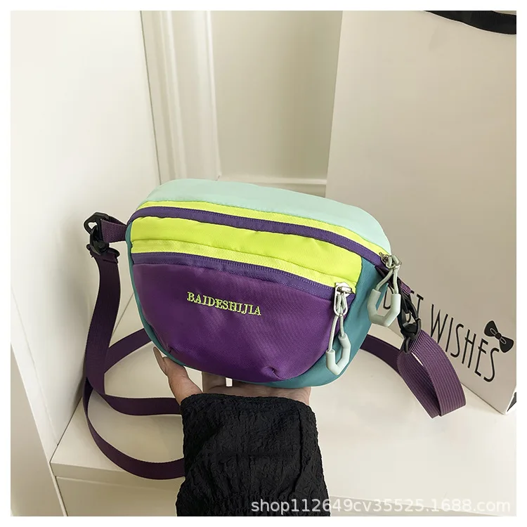 

Crossbody Bag Summer New Fashion Nylon Cloth Small Bag Women's Fashion One Shoulder Crossbody Handbag