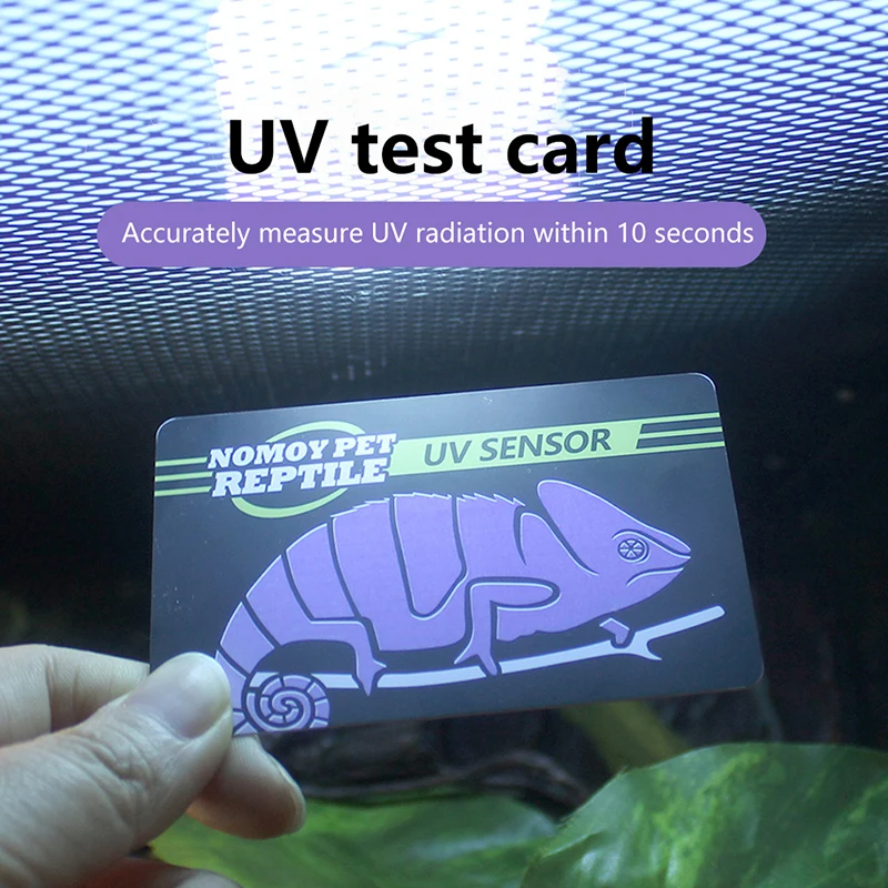 ^Reptile UVB Light Lamp Bulb Test Card UV Tests Paper Tester Meter Pet Supplies Turtle Ultraviolet Test Too..