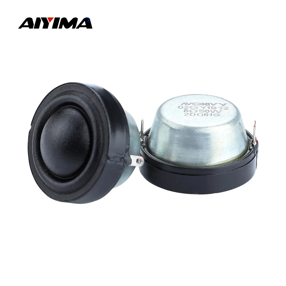 

AIYIMA 2Pcs 1.25 Inch 34MM Tweeter Speaker 4 8 Ohm 50W Dome Speaker Audio Treble Speaker Mini Speakers AVOXIVY Design