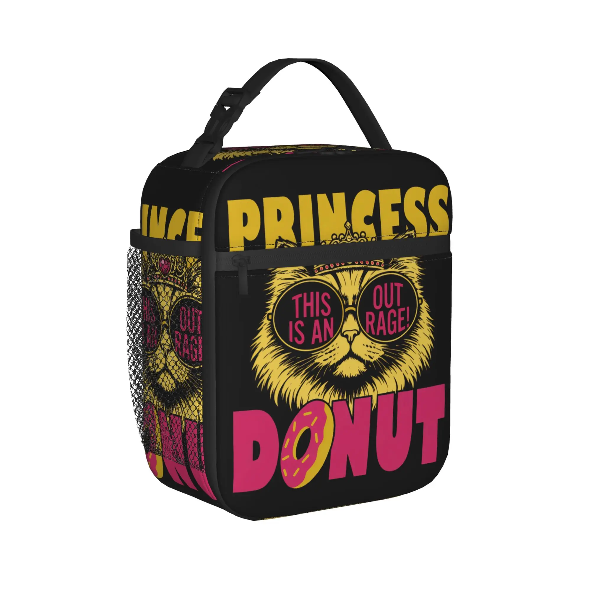 Retro Dungeon Crawler Carl Cats Insulated Lunch Bags Large  Meal Container Thermal Bag Lunch Box Tote Office  Travel Men Women
