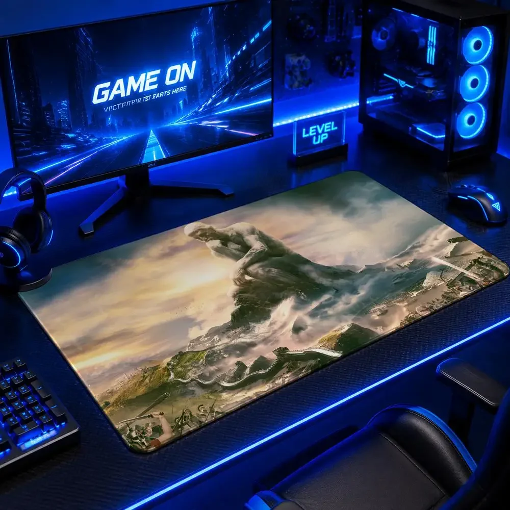 

Strategy C-CCivilizationS Mouse Pad Gaming Mouse Pad Desk Mat Waterproof Non-Slip Rubber Base Stitched Edges Office