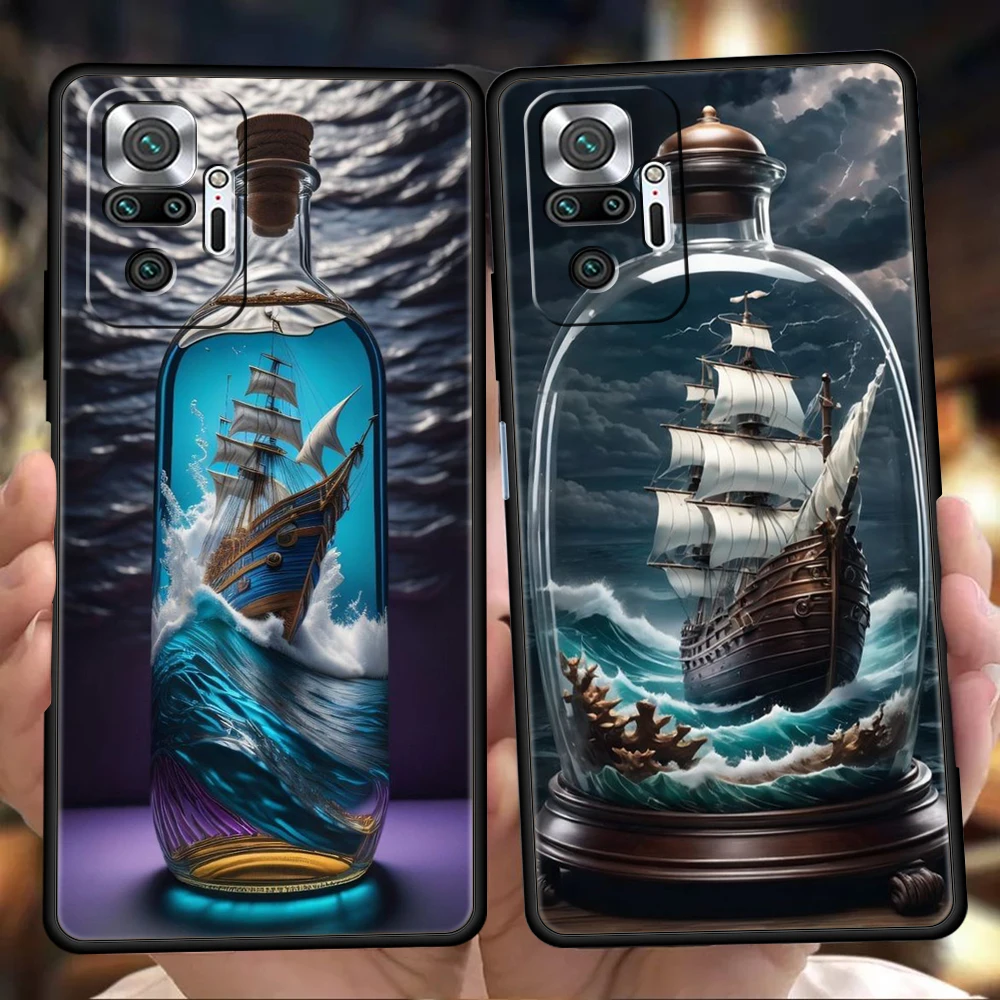 Cargo Ship Phone Case Cover for Redmi 13C 10C Note 13 12 10 11 Pro 7 8T K40 K50 Gaming Pro Plus Silicone Soft Shell Capas Bags