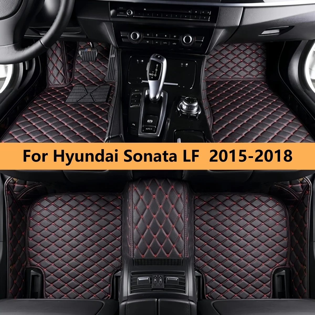 

Автомобильные коврики для Hyundai Sonata LF 2015-2018, кожаные, полный комплект, коврики для ног, ковровые покрытия.