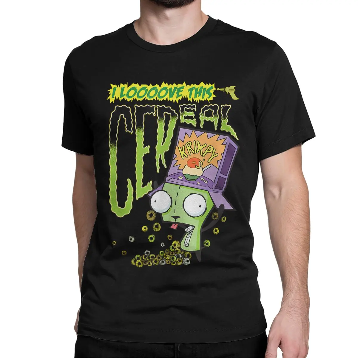 Crazy Alien Invader Zim T-Shirts Men Women Crewneck 100% Cotton T Shirts Short Sleeve Tees Summer Clothes