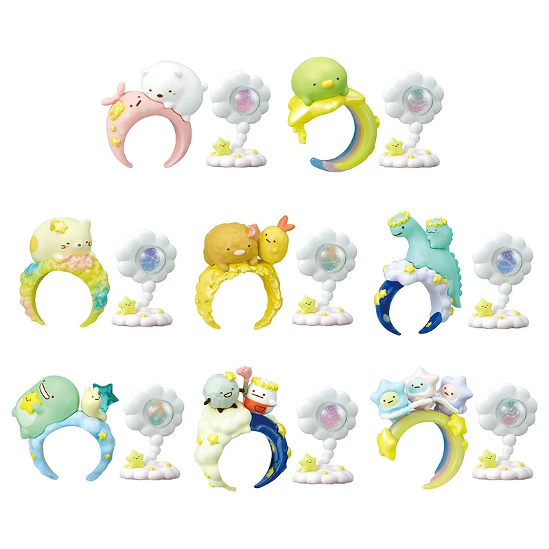 Rement Ring In Corner Gift From Starry Sky Sumikkogurashi Miniature Official Blind Box Cute Animal Figure Celestial Model Decor