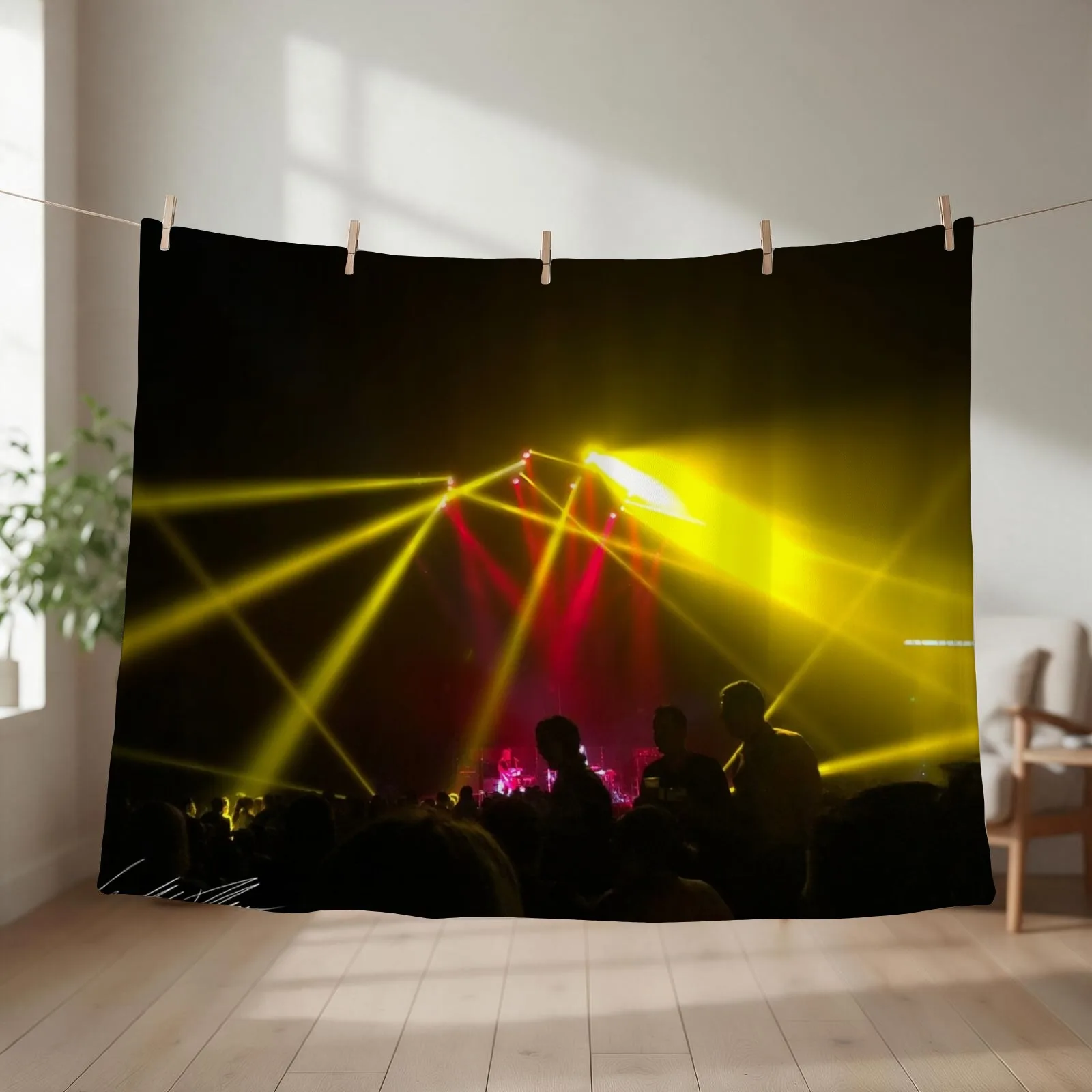 Yellow Laser Lights Throw Blanket Luxury Throw decorative Kid'S For Sofa Thin Blankets
