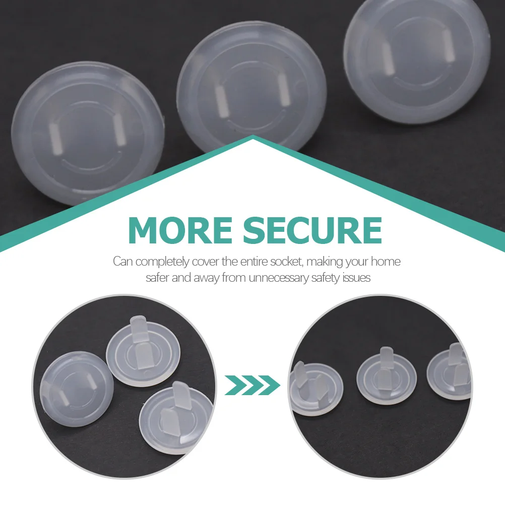 30 قطعة من أغطية المخرج الكهربائي المقاوم للأطفال، واقيات المقبس البلاستيكية، أغطية توصيل سلامة الطفل، واقي مقبس المنزل #3