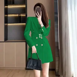 Conjunto de dos piezas de moda para mujer, vestido holgado de estilo celebridad, edición coreana, primavera y otoño, novedad de 2024