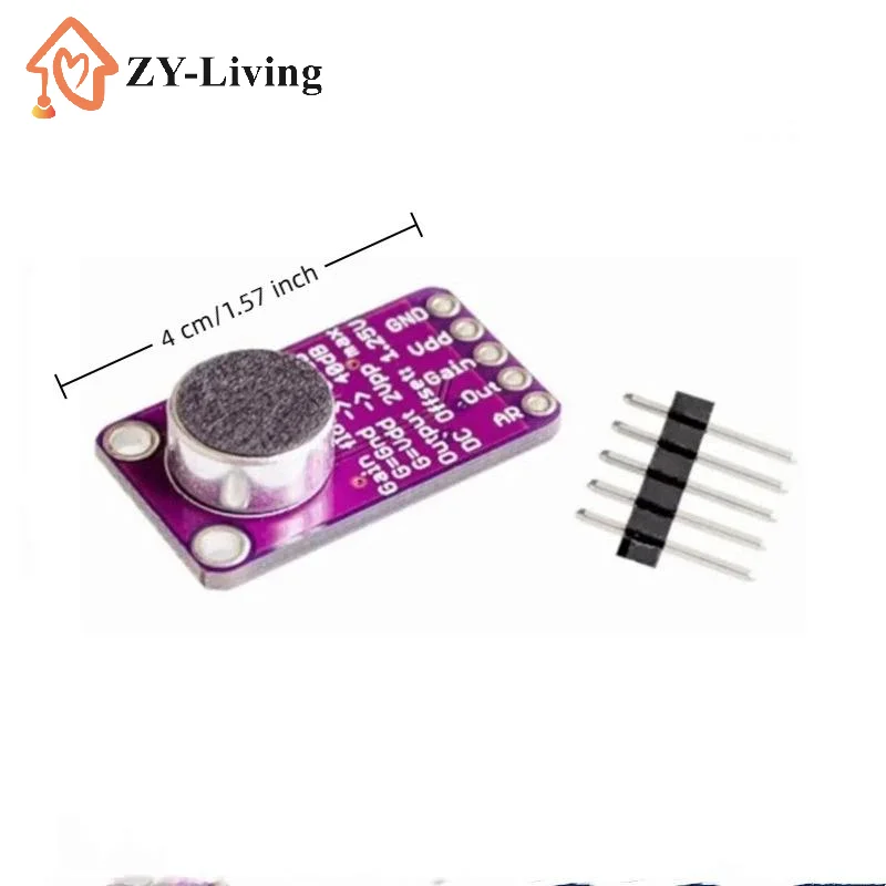 MAX4466 Microphone AGC Amplifier Board Sound Sensor Module Auto Gain Control Attack For GY-MAX4466 PCB Board Diy Kit