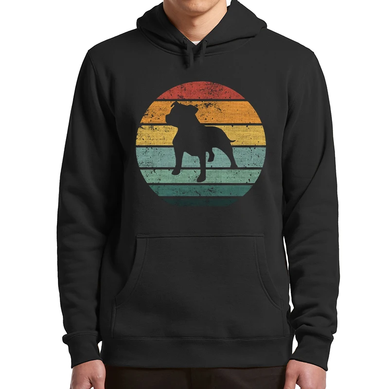 

Staffordshire Bull Terrier Dog Hoodies Vintage Funny Oversized Sweatshirts Winter Soft Pullover For Women Men