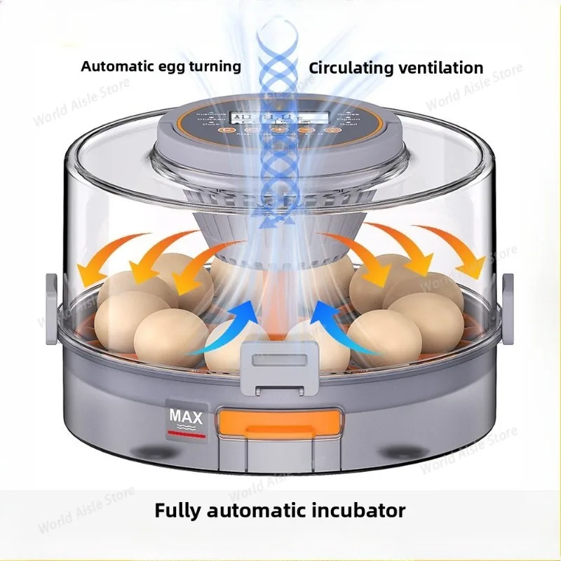 Egg Incubator with Automatic Egg Turning and Humidity Control, Intelligent Egg Incubator with Automatic Temp Adjustmen