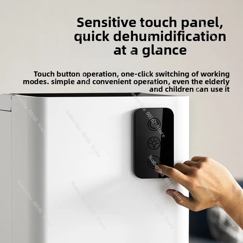 110V dehumidifier, household silent indoor small, power-saving desktop portable moisture-absorbing drying equipment