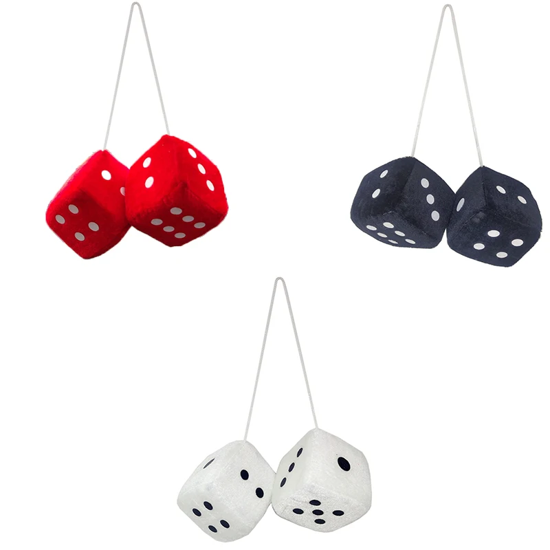 Car To Car Plush Pendant Three-Dimensional Square Dice image 5