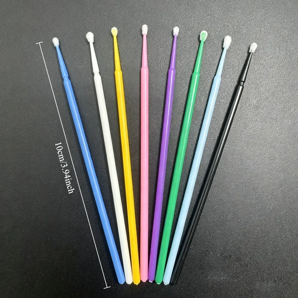 100Pcs Multi-purpose Eyelash Extension Cleaning Swabs Lash Lift Glue Remover Applicators Microblade Makeup Micro Brushes Tool