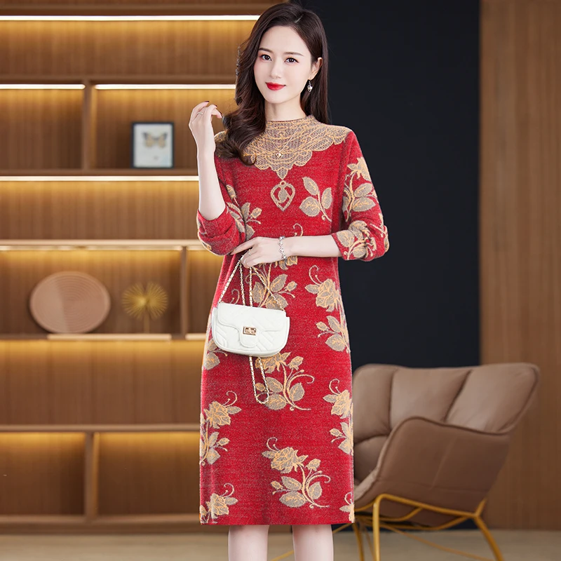 2025 겨울 밍크 캐시미어 두꺼운 따뜻한 풀오버 여성 한국 빈티지 캐주얼 탑 스웨터 가을 신상 우아한 바디콘 코트 스웨터