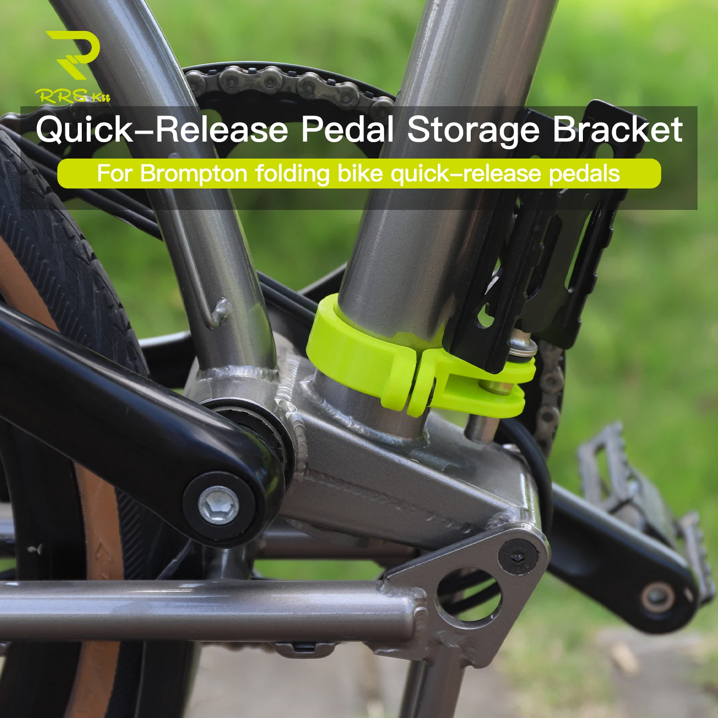 RRSKIT For Brompton Folding Bicycle Quick-release Pedals Storage Bracket Portable Quick-release Foot Pedal Storage Bracket