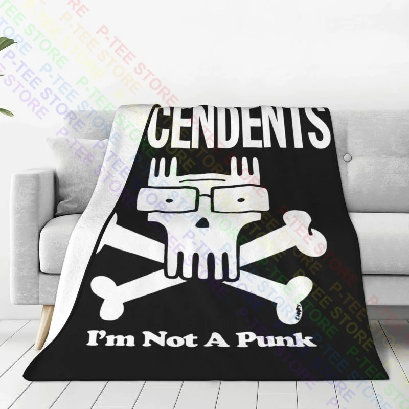 Authentic Descendents Not A Punk Blanket Sheet Raschel Nap Blanket Faux Fur Throw Mechanical Wash