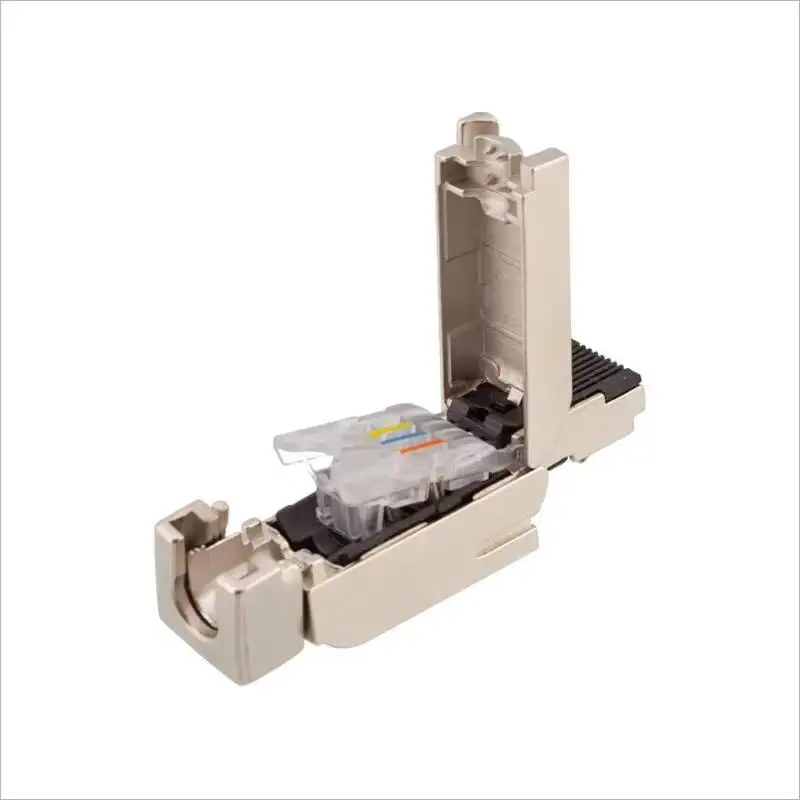 RJ45,Profinet, Ethernet ,EtherCAT, 4Pin/8Pin, Male, Metal , Piercing , Crimping ,  CAT5 ,CAT6 ,IP67