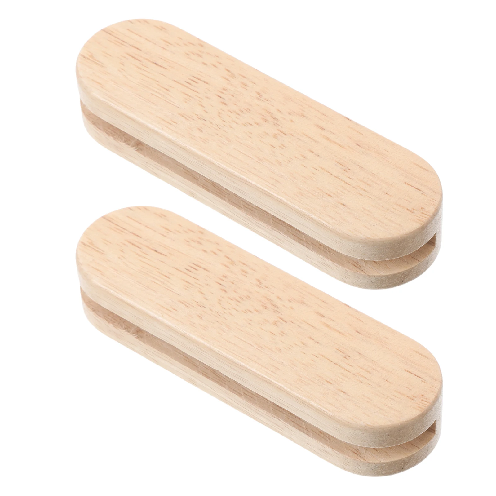 

1 Pair BBQ Tray Wooden Handles Anti-slip Heat Insulation Cookware Camping Frying Pan Accessories Durable Material Versatile Use