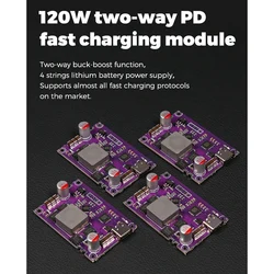 120W Two-Way Pd Fast Charging Module 4S Charging Treasure Module Circuit Board High Power Pd Fast Charging Boost/Buck