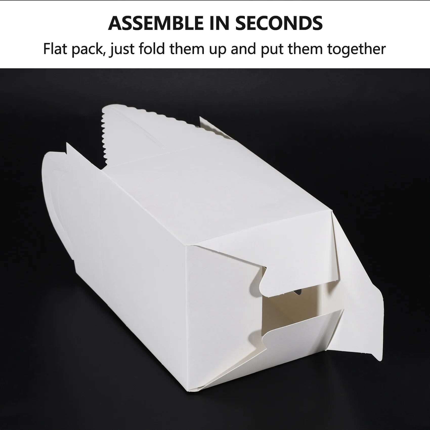 AB08-50 PCS Single Cupcake Boxes White Individual Cupcake Carrier Holders With Window Inserts For Bakery Wrapping Packaging