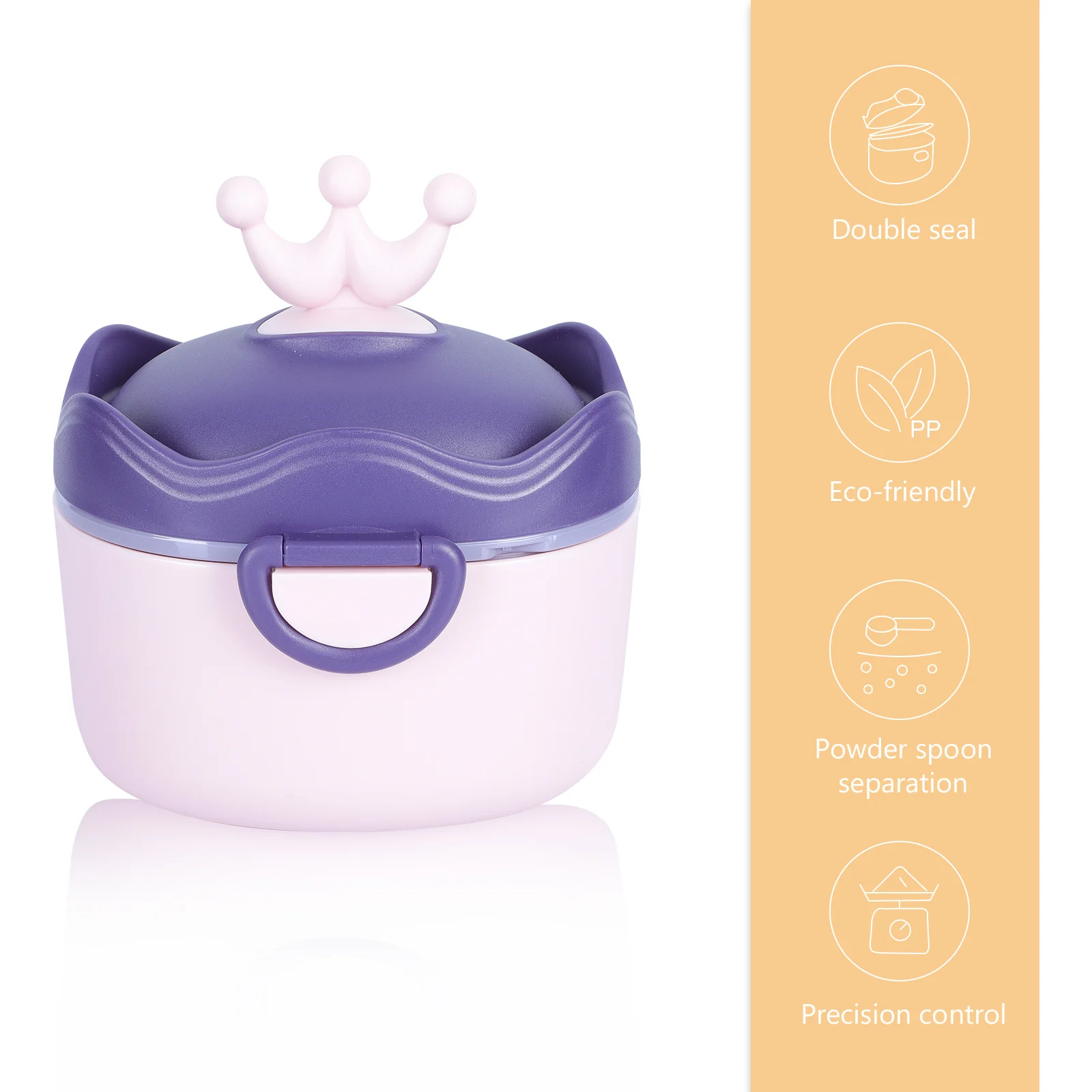 

1Pcs Baby Formula Storage Box Portable 330ml Milk Powder Dispenser Leak Proof Sealed Moisture Proof Food Container