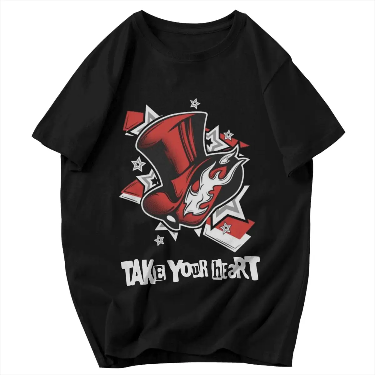 الرجال تي شيرت بيرسونا 5 فانتوم لصوص القلب الهدايا Y2K الجرافيك أنيمي للجنسين بلايز تي شيرت