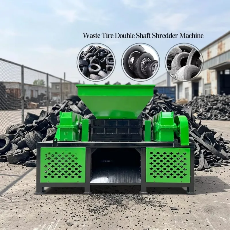 Automatic Tire Recycling Plant Waste Tire Shredder Line Rubber Powder Manufacturing Equipment Factory Supply