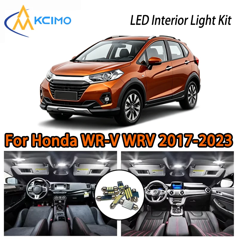 

Premium LED Interior Lights For Honda WR-V WRV 2017-2023, White Ice Blue Two Colors Choice Ambient